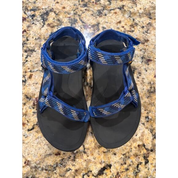 Teva Boys Hurricane 2 Sandals Water Shoe Strappy Outdoor Big Boy Size 2 Blue - Picture 2 of 6